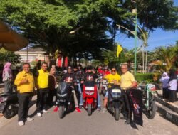 Golkar Agam Gelar Bazar Murah, Lazuardi Erman Lepas Touring LA Community
