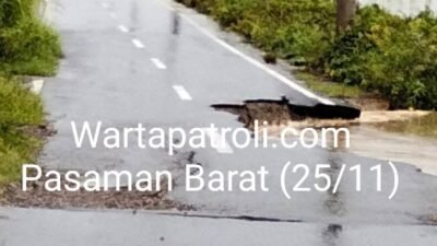 Jalan Poros Sikabau Putus, Warga Terisolasi dan Kesulitan Mendapatkan Beras