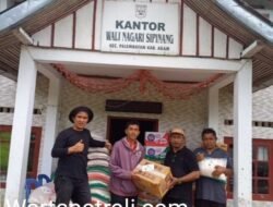 Peduli Bencana Dinas Sosial Agam Salurkan Logistik Ke Nagari Sipinang Palembayan.