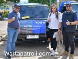 Peduli Bencana Agam, PT Voith Paper Rolls Indonesia Salurkan Bantuan Logistik