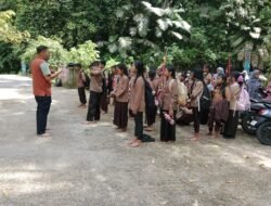 Pramuka Penggalang SDN 38 Lubuk Sao Gelar Simulasi Penanggulangan Banjir