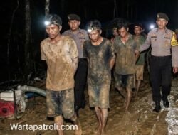 Polisi Amankan Tujuh Penambang Ilegal Sungai Lisun