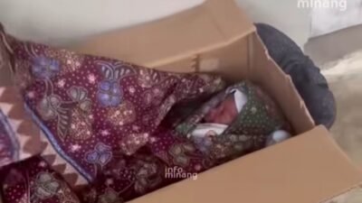 Bayi Perempuan Ditemukan Terlantar dalam Kardus di Kawasan Samsat Bukittinggi