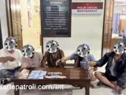 Satreskrim Polres Agam Bekuk Lima Pelaku Judi Di Ampek Nagari