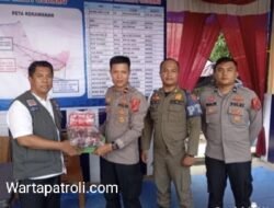 Wakapolsek Lubuk Basung Sambut Kunjungan Sekda Agam, Di Pos Pelayanan Mudik lebaran Simpang Gudang Manggopoh