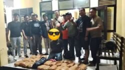 Jajaran Polsek Ranah Batahan Pasaman Barat Gagalkan Penyelundupan 30 Kg Ganja Kering Siap Edar