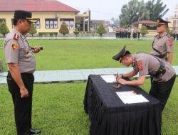 Polres Pasaman Barat Gelar Sertijab Kasat Polairud dan Kapolsek Talamau, Lantik Kasiwas Baru